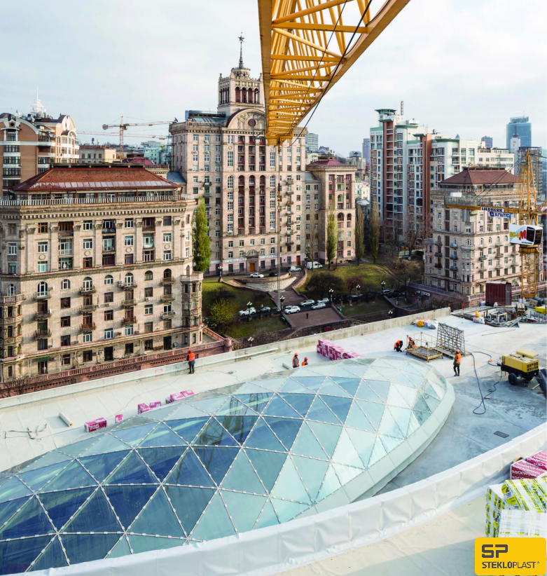 Stekloplast создал стеклянные купола ЦУМа и Lavina Mall